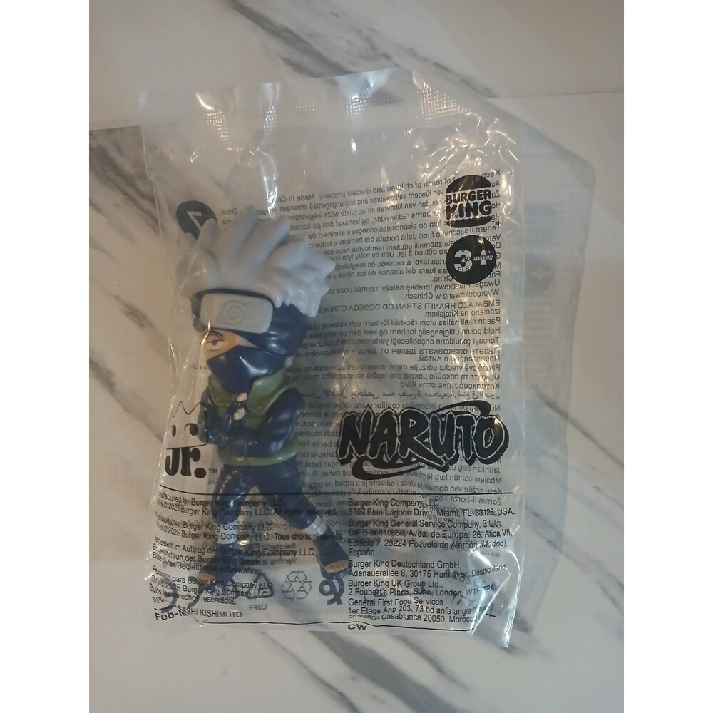 2025 Burger King Kids Meal Toy Naruto KAKASHI #7 Sealed